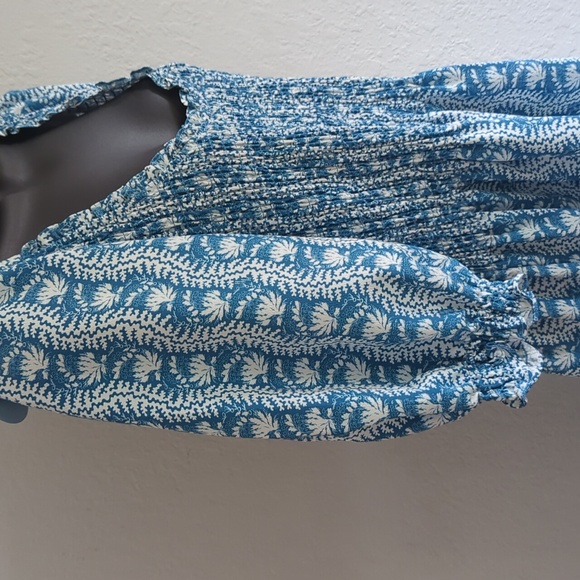 🍋✨ NWT Hill House home rare Louisa nap dress in trailing blue vine xl - Picture 8 of 12